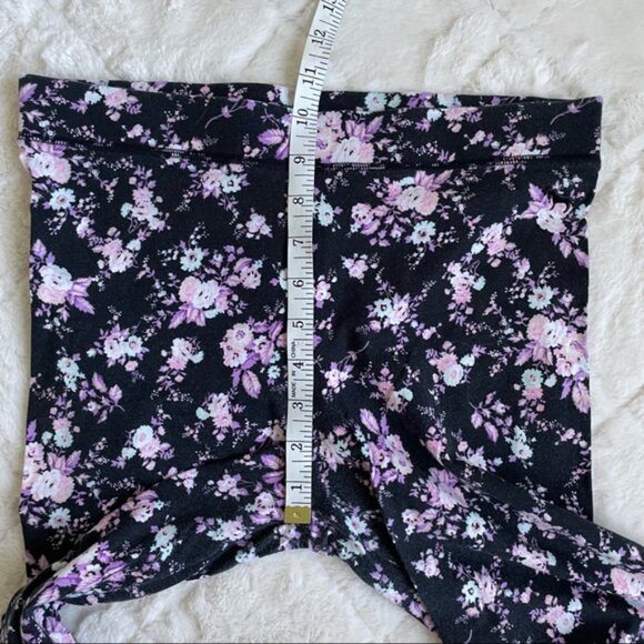 Victoria’s Secret PINK | Black Floral Print Leggings | Size Medium - Picture 12 of 12